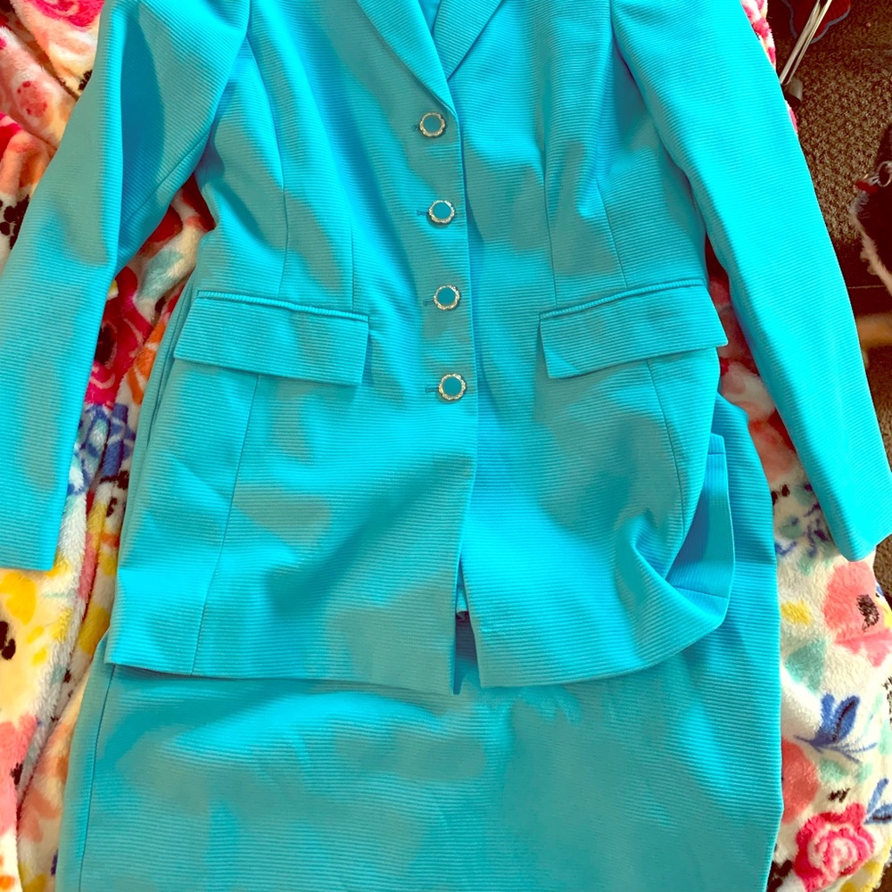 Blue Skirt Set